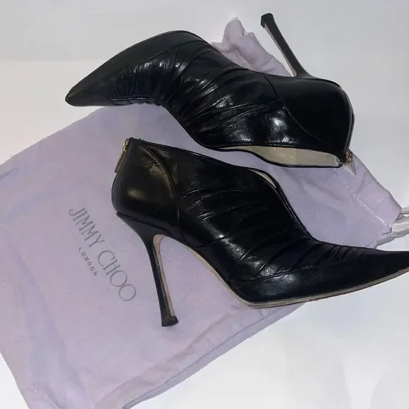 Jimmy Choo Kid Leather Booties - Picture 4 of 9